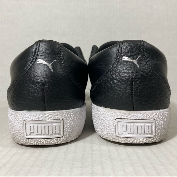 PUMA Love Twist Black White Silver Casual Comfort Retro Leather Sneakers Sz 9 - Picture 5 of 8
